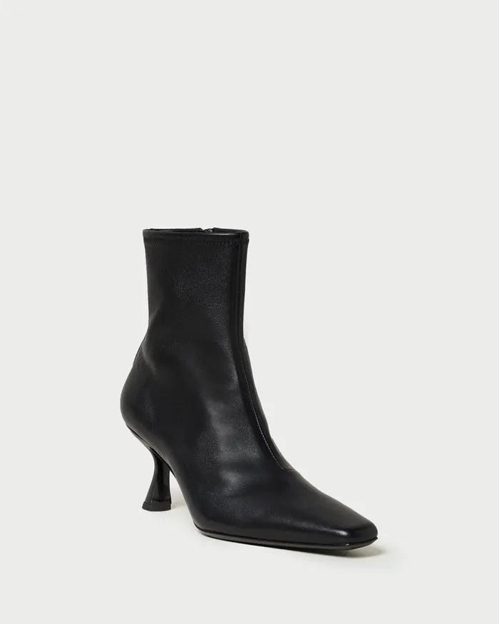 Loeffler Randall Thandy Black Curved Heel Bootie I Ankle Boots I Footwear Women Boots Loeffler Randall Thandy Black Curved Heel Bootie I Ankle Boots I Footwear Women Boots