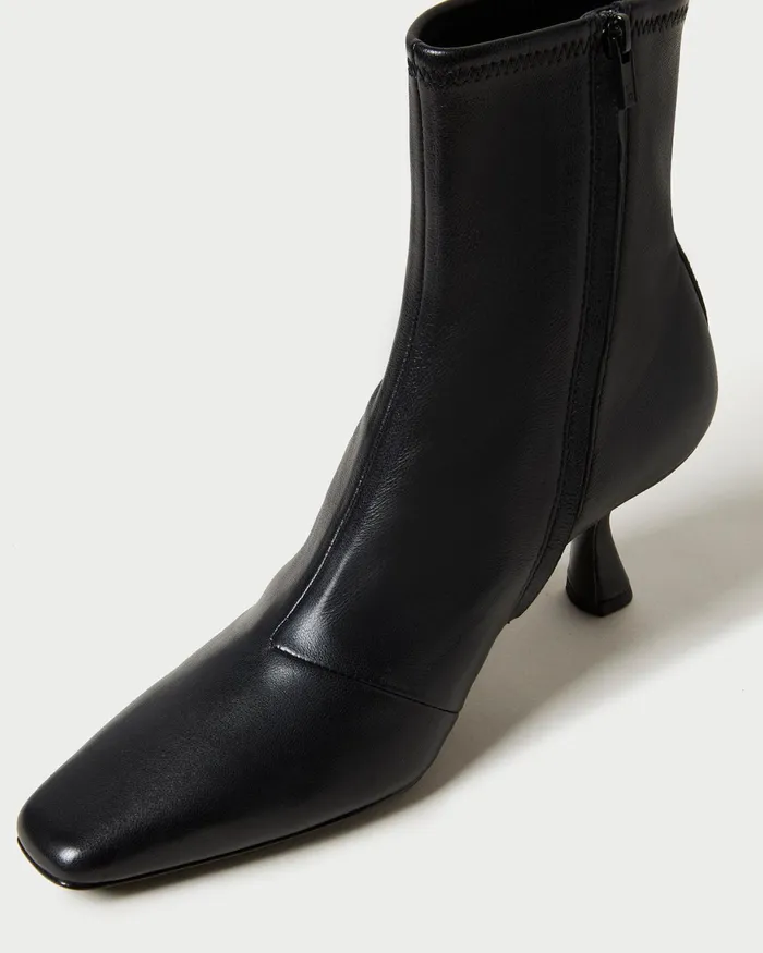 Loeffler Randall Thandy Black Curved Heel Bootie I Ankle Boots I Footwear Women Boots Loeffler Randall Thandy Black Curved Heel Bootie I Ankle Boots I Footwear Women Boots