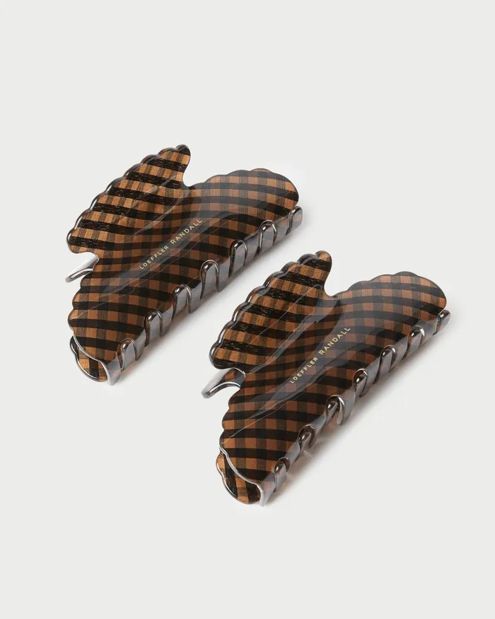 Loeffler Randall Yuri BrownBlack Hair Clip Set Women Accessories Loeffler Randall Yuri BrownBlack Hair Clip Set Women Accessories
