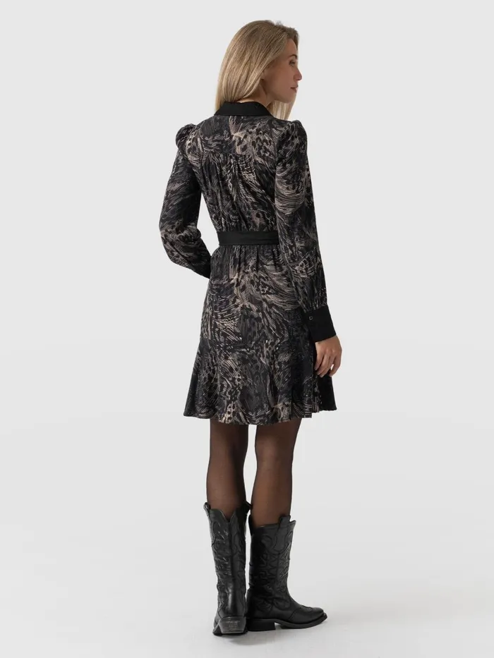 Lori Fit and Flare Dress 8211 Spot Feather Spot Feather Women Saint And Sofia Dresses