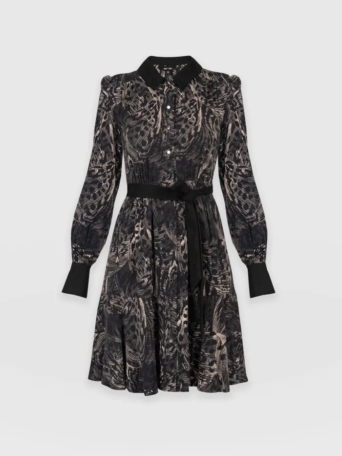 Lori Fit and Flare Dress 8211 Spot Feather Spot Feather Women Saint And Sofia Dresses