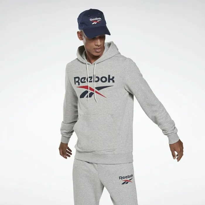 Loungewear Mens Reebok Identity Big Logo Hoodie Medium Grey Heather