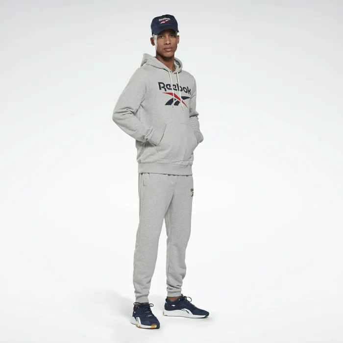 Loungewear Mens Reebok Identity Big Logo Hoodie Medium Grey Heather