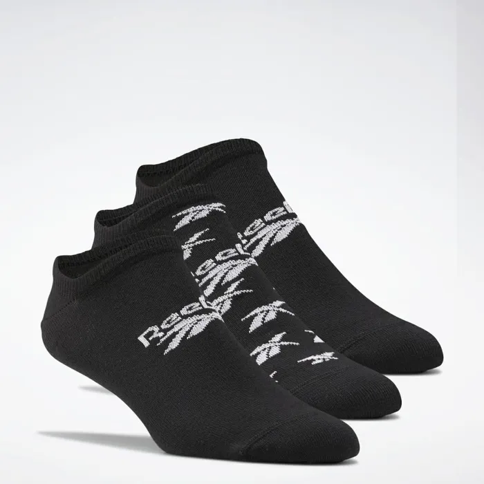 Loungewear MensWomens Reebok Classics Invisible Socks 3 Pairs Black