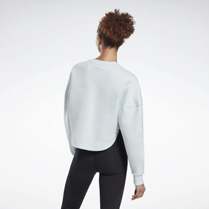 Loungewear Womens Reebok DreamBlend Cotton Midlayer Sweatshirt Chalk Blue