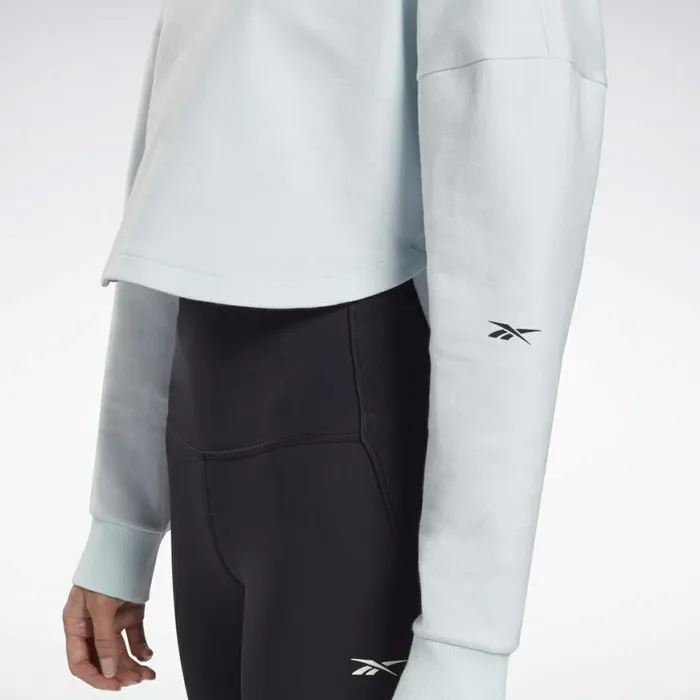 Loungewear Womens Reebok DreamBlend Cotton Midlayer Sweatshirt Chalk Blue
