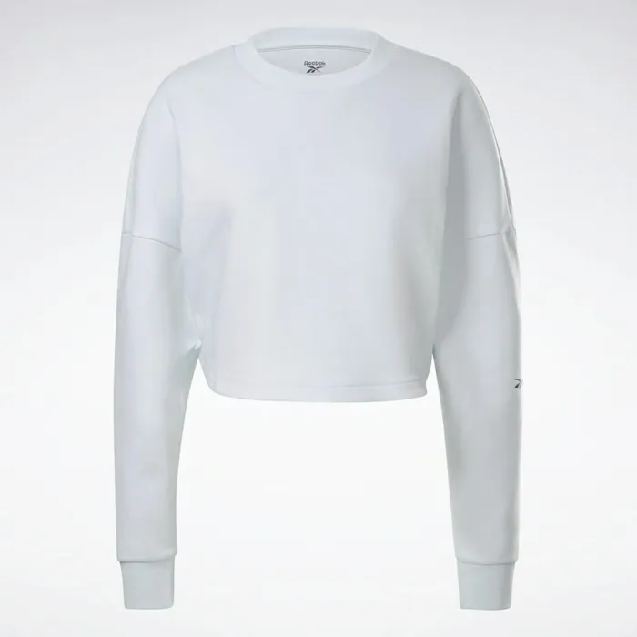 Loungewear Womens Reebok DreamBlend Cotton Midlayer Sweatshirt Chalk Blue