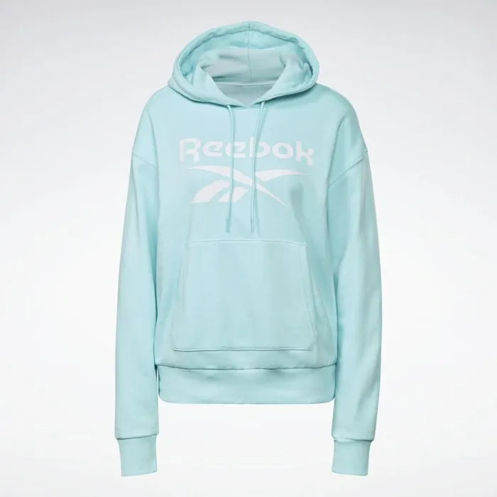 Loungewear Womens Reebok Identity Logo French Terry Hoodie Digital Glow