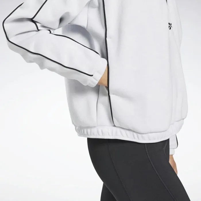 Loungewear Womens Reebok Workout Ready 12 Zip Sweatshirt White