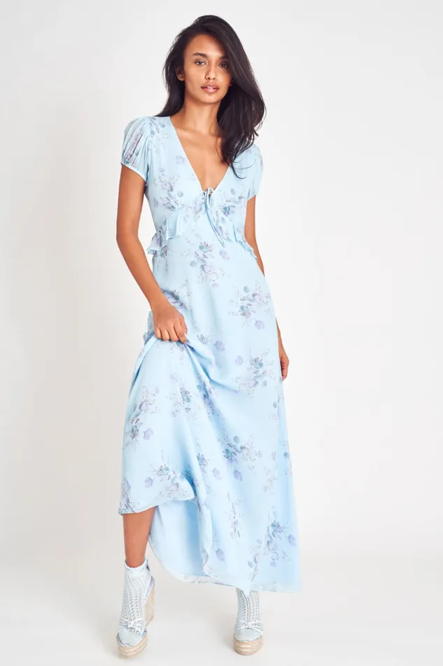 LoveShackFancy Dresses Womens Lillian Maxi Dress SPRING BREEZE
