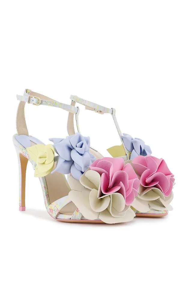 LoveShackFancy Shoes Womens LoveShackFancy X Sophia Webster Lilico Sandal SPRING POOL