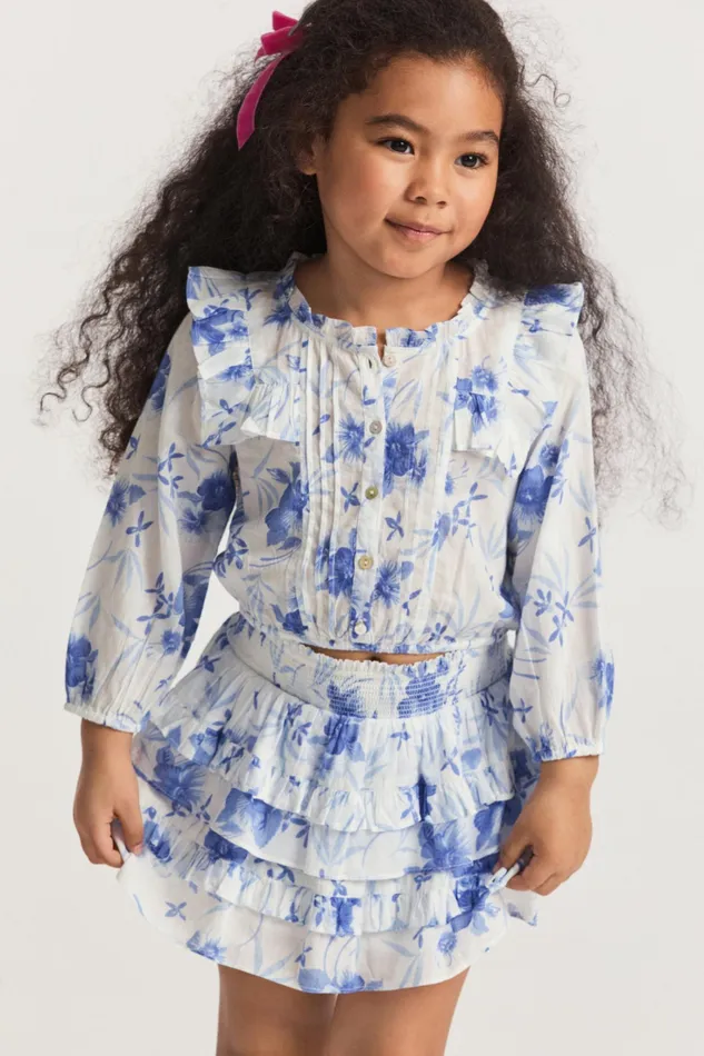 LoveShackFancy Tops Kids Girls Oda Top STRONG CURRENT
