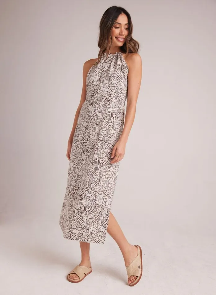 Low Back Halter Dress 8211 Papillon Print Women Bella Dahl Midi Dresses
