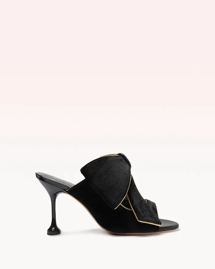 Lupita 85 Velvet Black Black Women Alexandre Birman Sandals