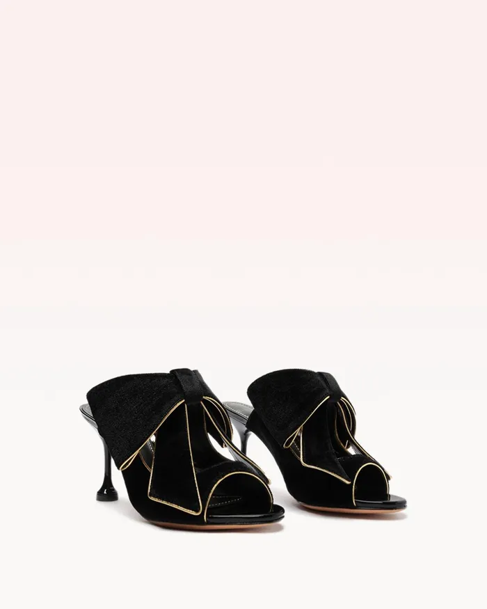Lupita 85 Velvet Black Black Women Alexandre Birman Sandals