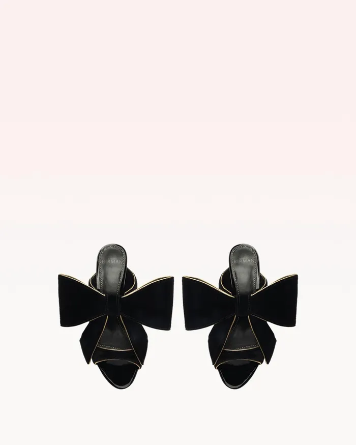 Lupita 85 Velvet Black Black Women Alexandre Birman Sandals