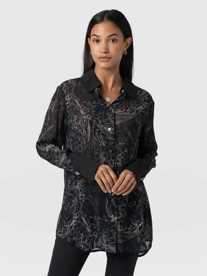 Madison Shirt 8211 Spot Feather Spot Feather Women Saint And Sofia Blouses and Shirts