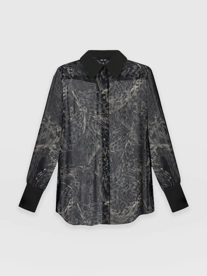 Madison Shirt 8211 Spot Feather Spot Feather Women Saint And Sofia Blouses and Shirts