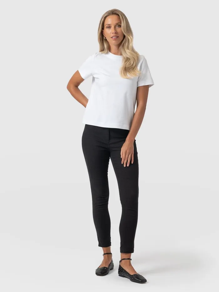 Maeva Skinny Pant 8211 Black Black Women Saint And Sofia Pants