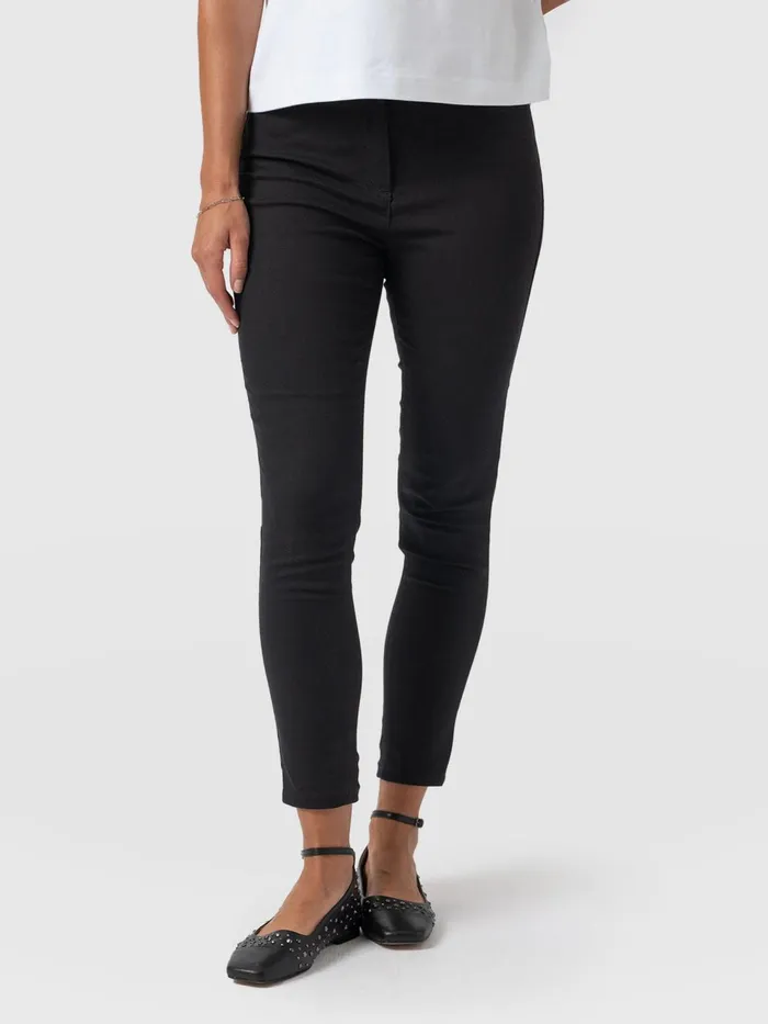 Maeva Skinny Pant 8211 Black Black Women Saint And Sofia Pants