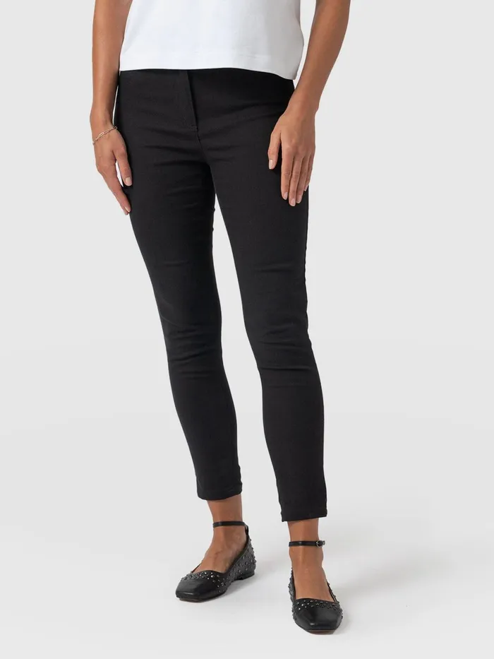 Maeva Skinny Pant 8211 Black Black Women Saint And Sofia Pants