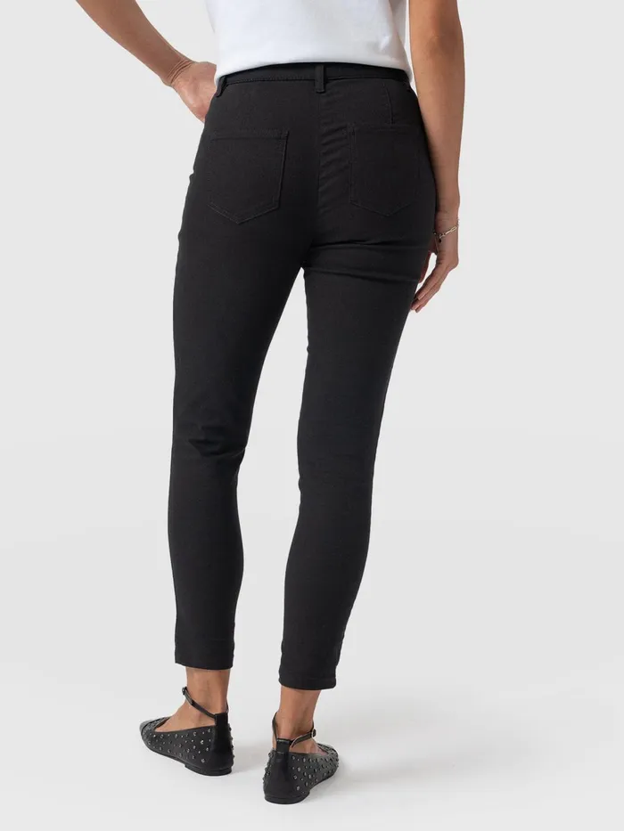 Maeva Skinny Pant 8211 Black Black Women Saint And Sofia Pants