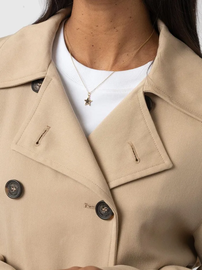 Marion Double Breasted Trench 8211 Beige Beige Women Saint And Sofia Coats and Jackets