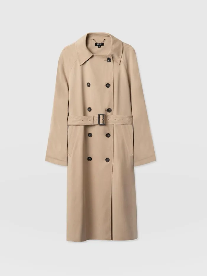 Marion Double Breasted Trench 8211 Beige Beige Women Saint And Sofia Coats and Jackets
