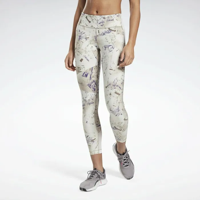 Matching Sets Womens Reebok Lux Perform Tights Grey