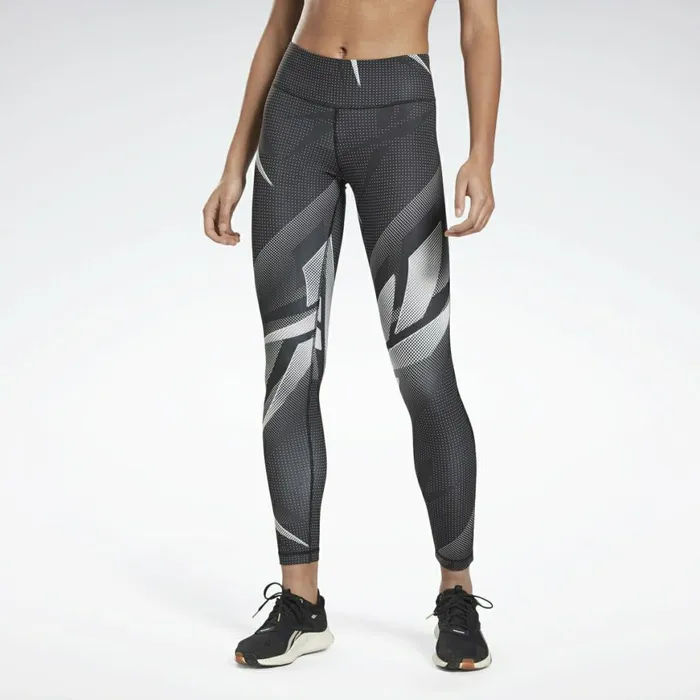 Matching Sets Womens Reebok MYT Printed Leggings Black
