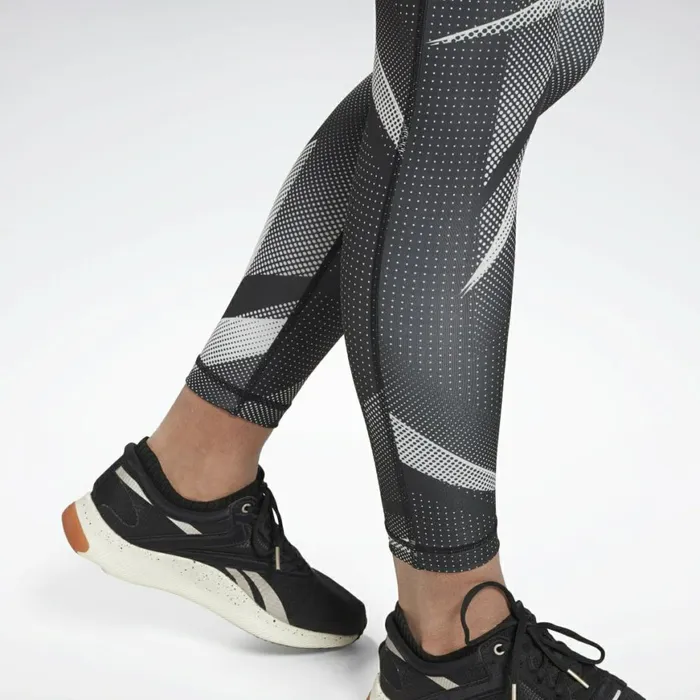 Matching Sets Womens Reebok MYT Printed Leggings Black