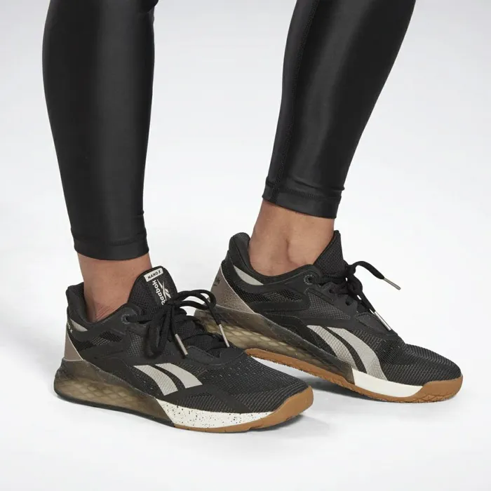 Maternity Womens Reebok Shiny Maternity Leggings Black