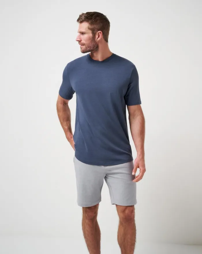 Men ADIRONDACK SHORT 9IN Heather Sleet TravisMathew Shorts