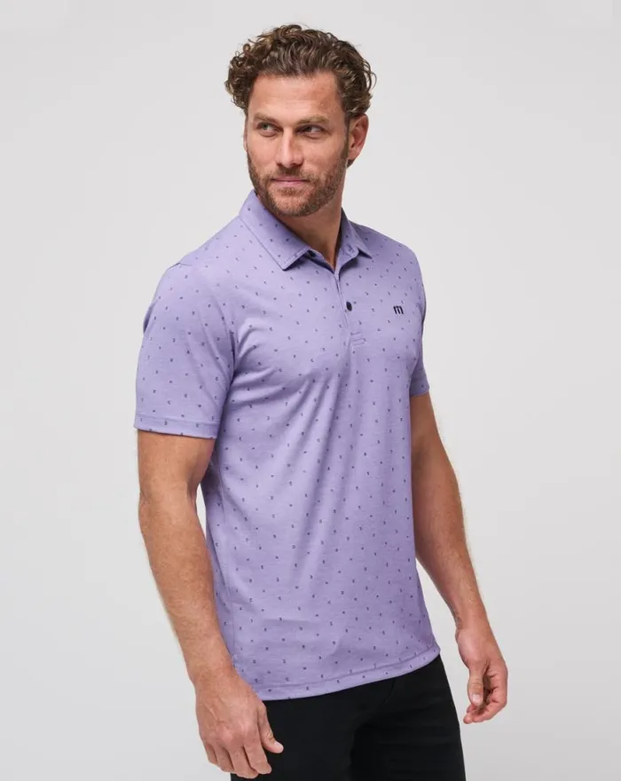 Men ALWAYS SUMMER POLO Heather Imperial TravisMathew Polos Men ALWAYS SUMMER POLO Heather Imperial TravisMathew Polos