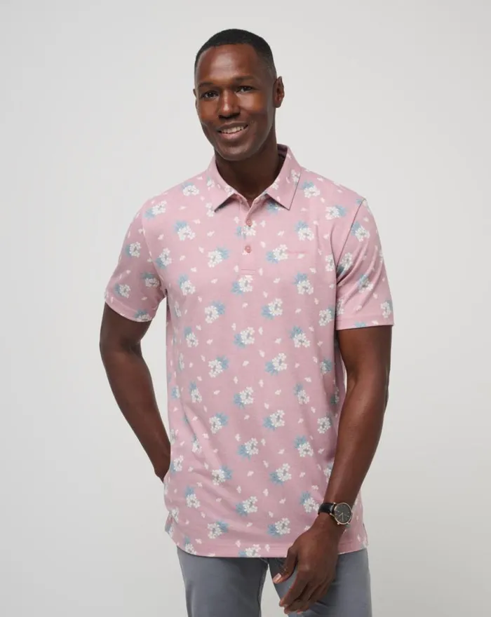 Men ARBOR WAVE POLO Dusty Rose TravisMathew Polos