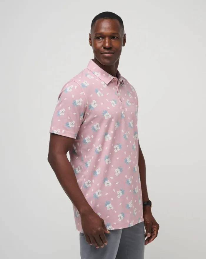 Men ARBOR WAVE POLO Dusty Rose TravisMathew Polos