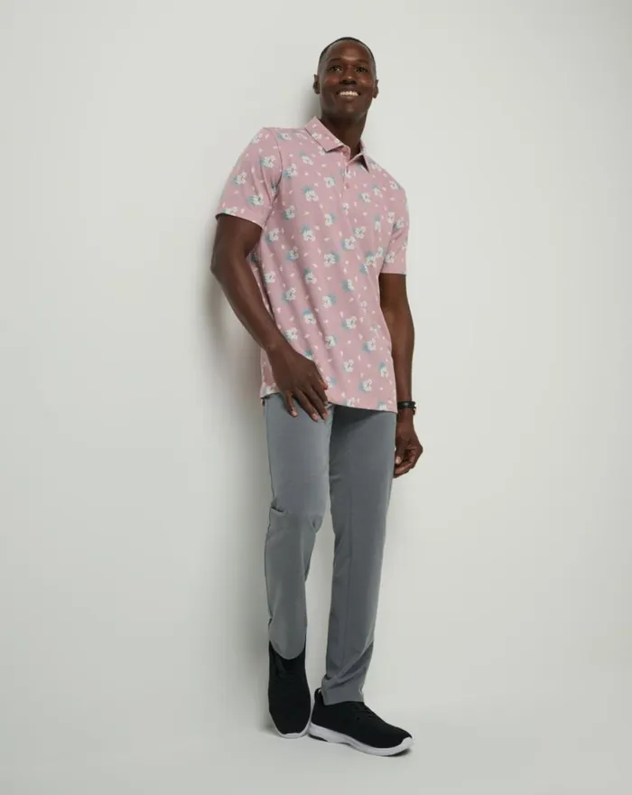 Men ARBOR WAVE POLO Dusty Rose TravisMathew Polos