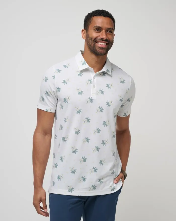 Men ARBOR WAVE POLO White TravisMathew Polos