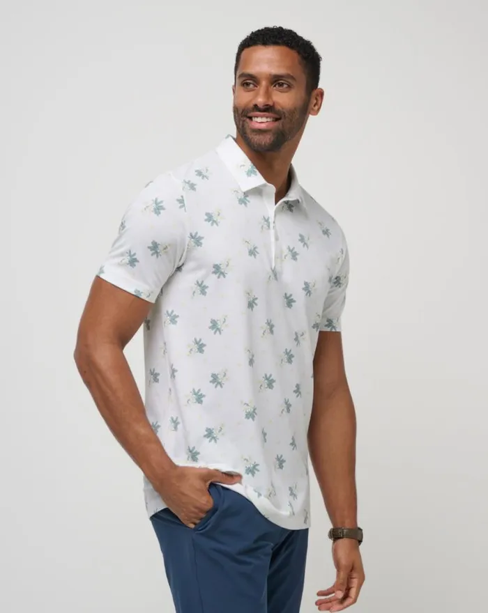Men ARBOR WAVE POLO White TravisMathew Polos