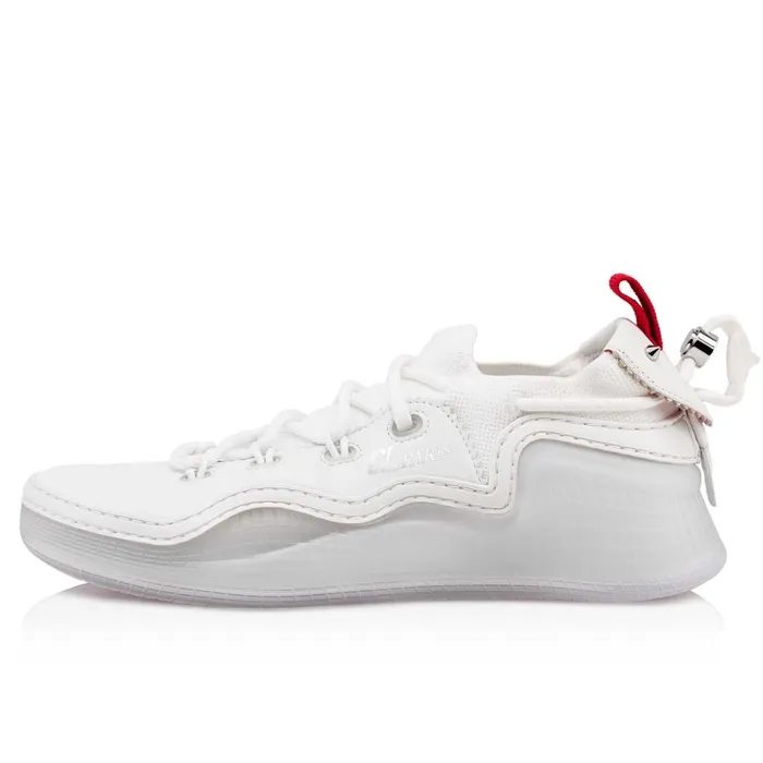 Men Arpoador Man Sneakers 8211 Calf Leather And Cotton 8211 Bianco White Christian Louboutin Low Top Sneakers