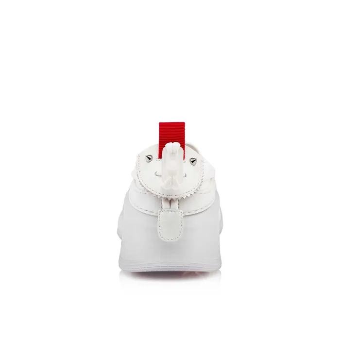 Men Arpoador Man Sneakers 8211 Calf Leather And Cotton 8211 Bianco White Christian Louboutin Low Top Sneakers