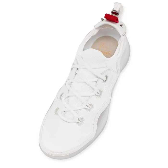 Men Arpoador Man Sneakers 8211 Calf Leather And Cotton 8211 Bianco White Christian Louboutin Low Top Sneakers