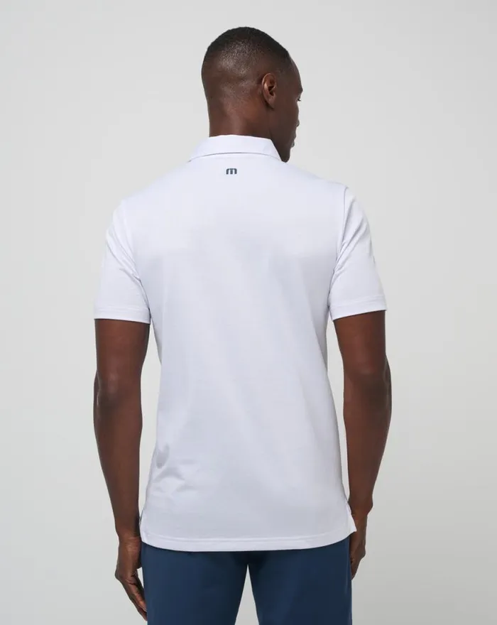 Men AT ALTITUDE POLO White TravisMathew Polos