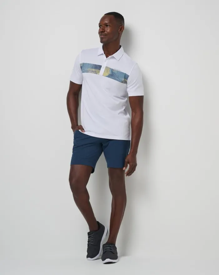 Men AT ALTITUDE POLO White TravisMathew Polos