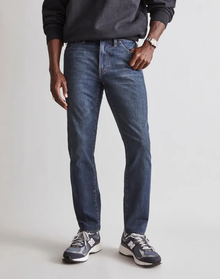 Men Athletic Slim Jeans COOLMAX Denim Edition Leeward Wash Madewell Jeans