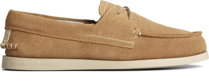 Men Authentic Original Sirocco Suede Boat Shoe Tan Sperry Boat Shoes