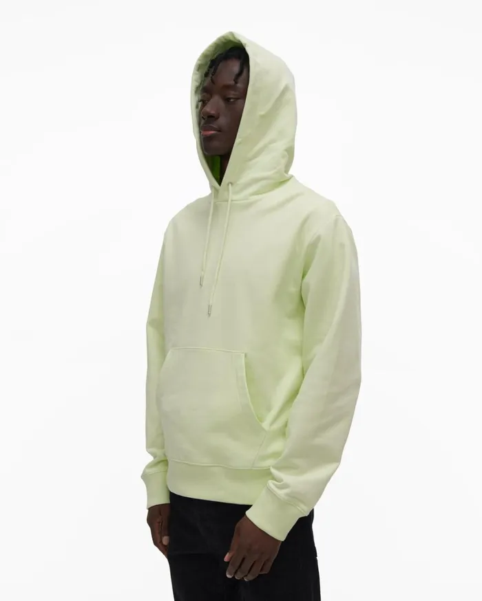 Men Aviator Hoodie Electric Green Helmut Lang Sweatshirts