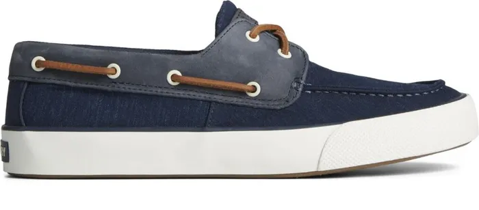 Men Bahama II Linen Sneaker Navy Sperry Sneakers