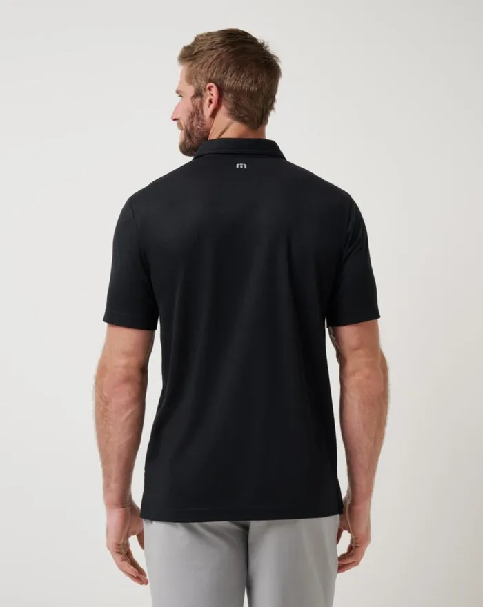 Men BALTIMORE ORIOLES PLAYOFF PITCH POLO Black TravisMathew Polos