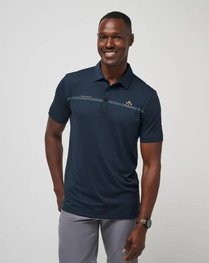 Men BAY BREAK POLO Total Eclipse TravisMathew Polos